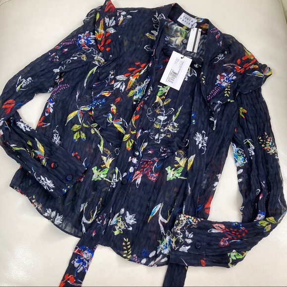 Tanya Taylor Tops - TANYA TAYLOR Layla Silk Button-Up Top